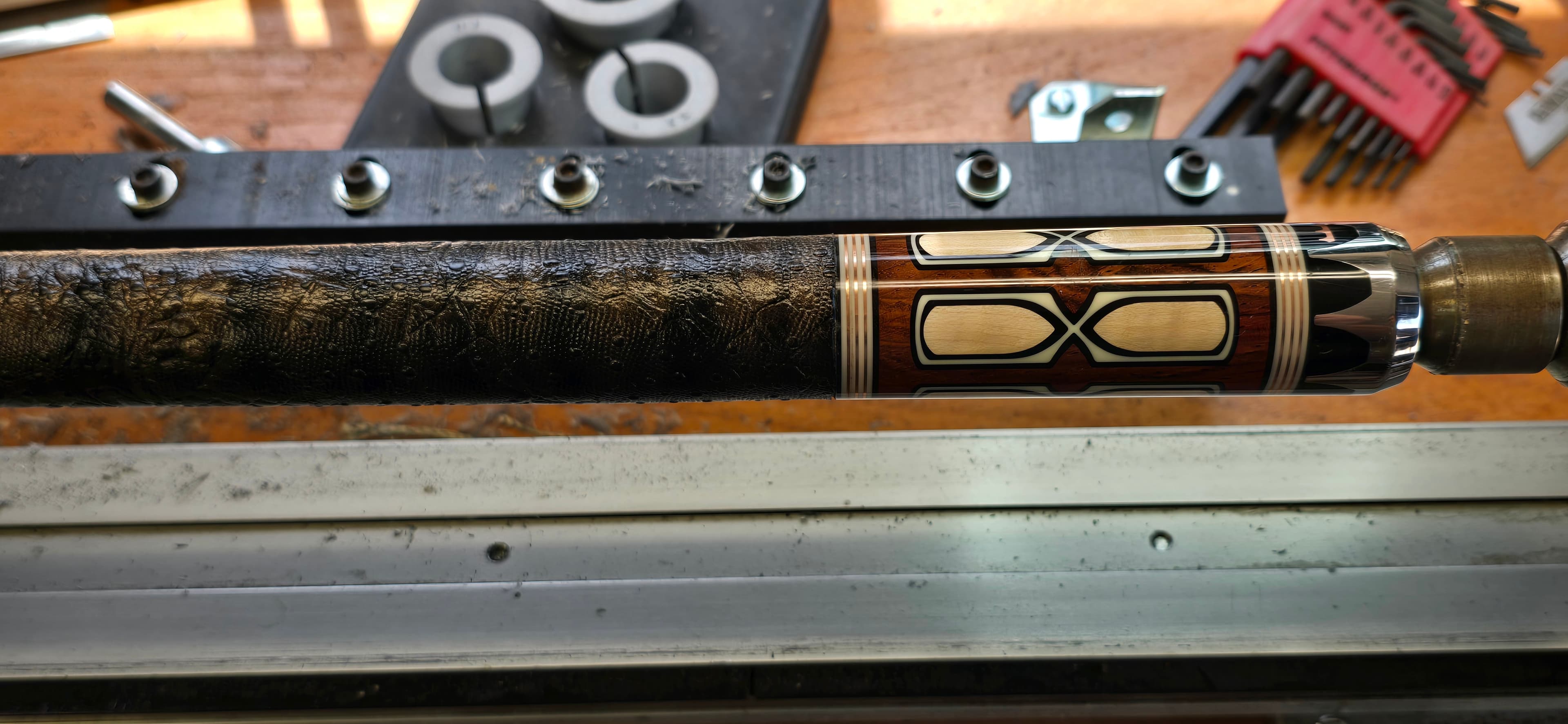 New Leather Wrap — after